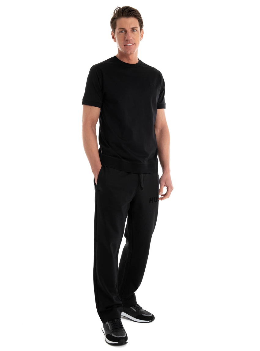 HUGO Relaxed Fit Tracksuit Bottoms Dumrulo - Black
