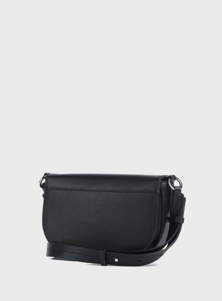 HUGO Faux Leather Saddle Bag Chris - Black