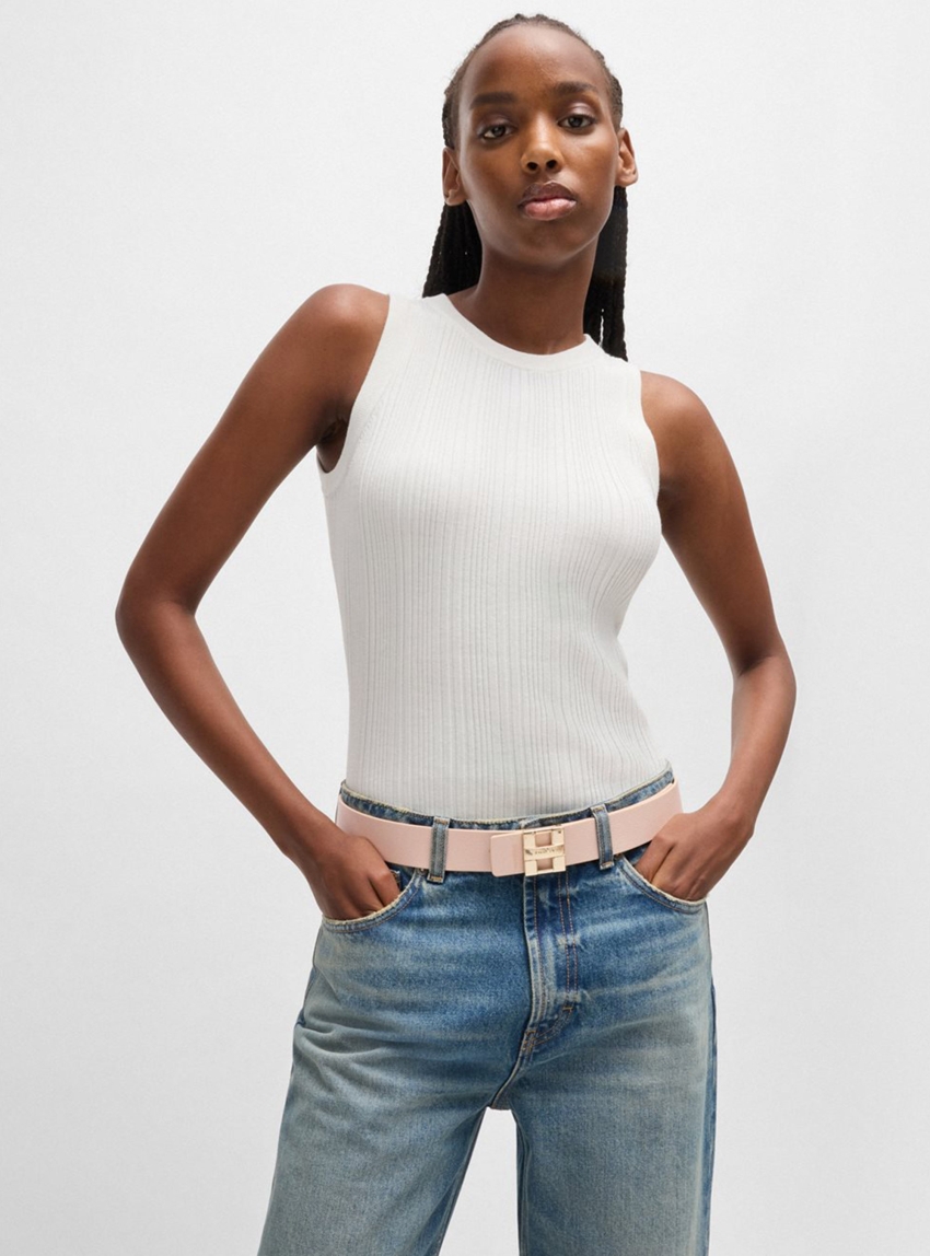 HUGO Reversible Belt Zita-C-G_Sr35 - Light Beige