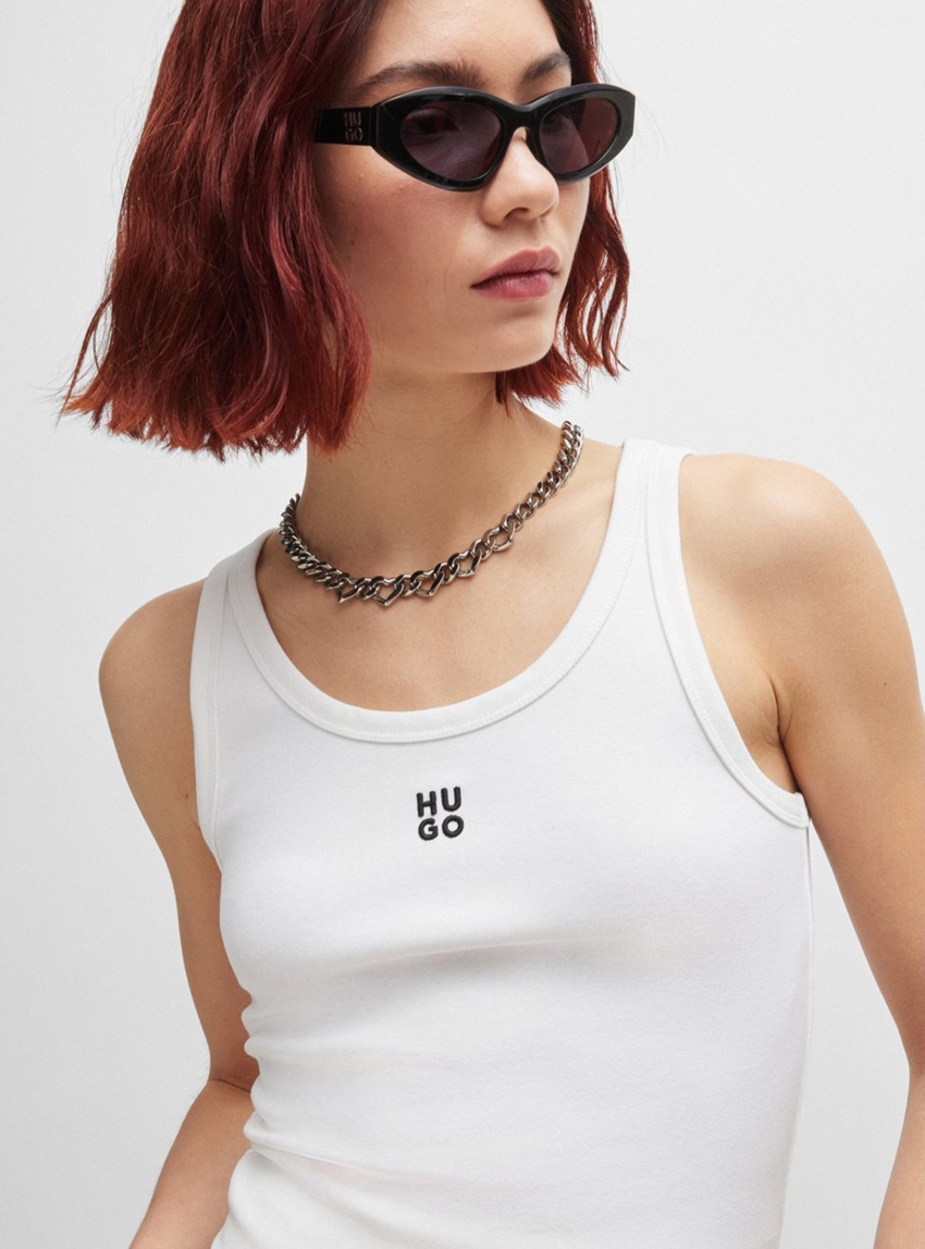HUGO Tank Top Datamia - White