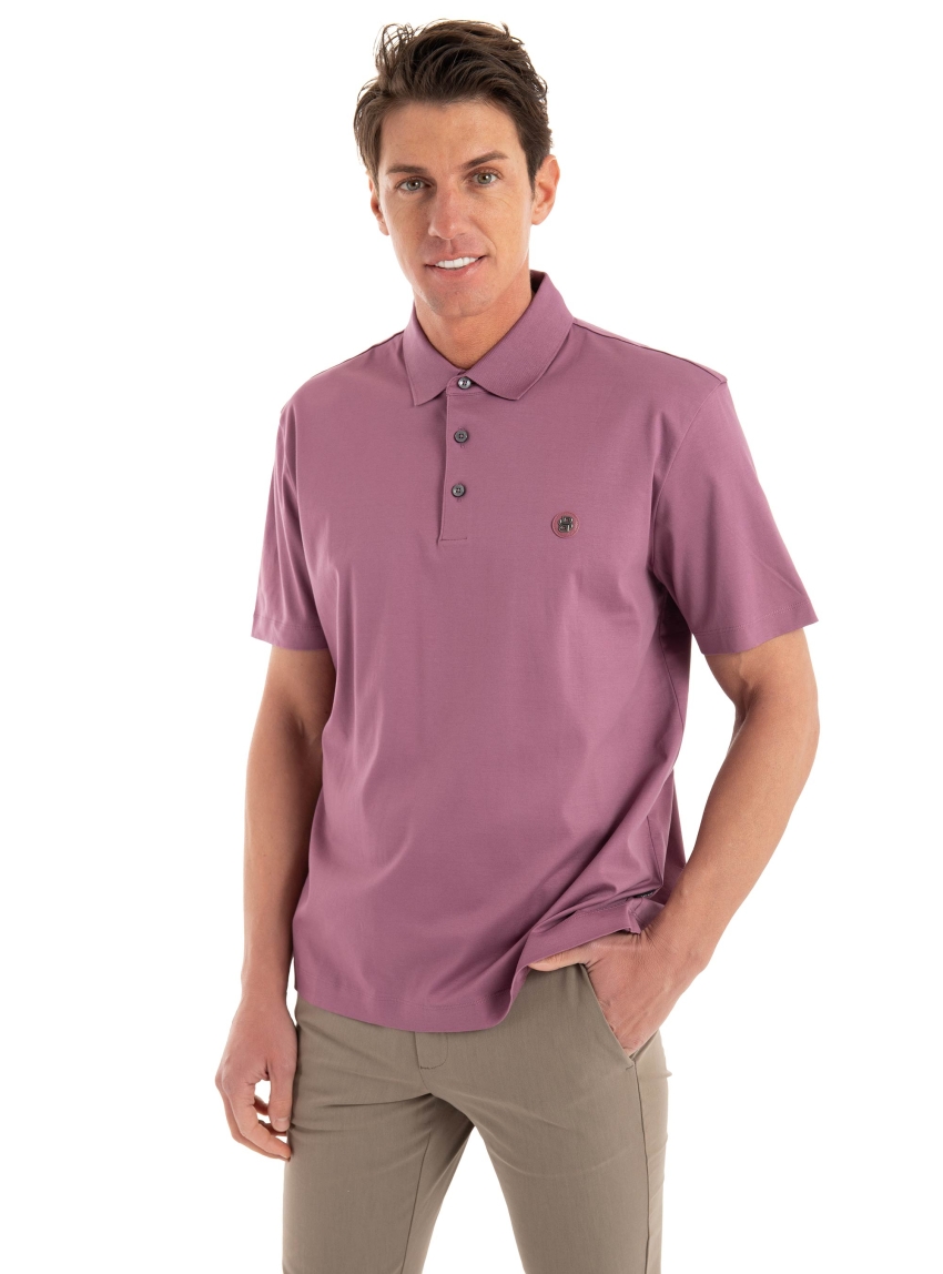 BOSS Regular Fit Mercerised Polo Shirt C-Parris 01 - Light Bordeaux