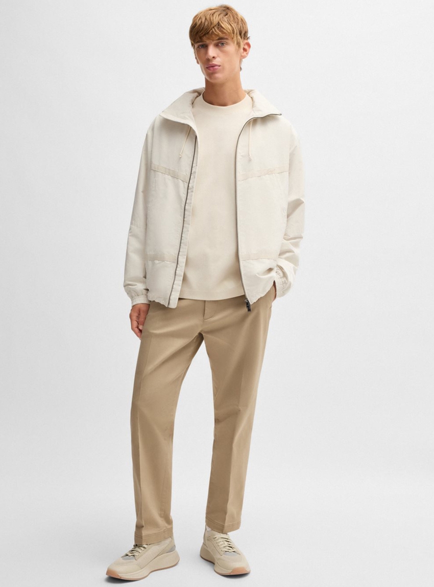 BOSS Straight Fit Trousers C-Kleon - Beige