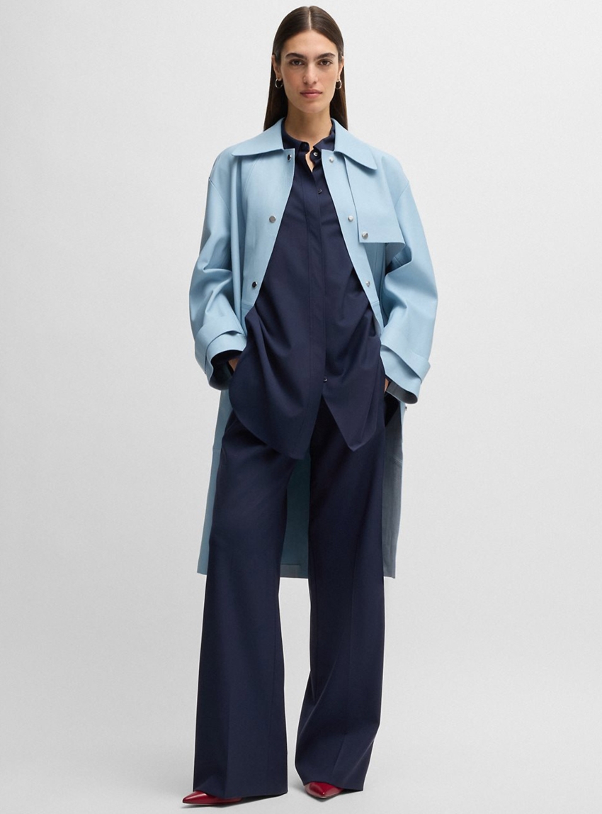 BOSS Relaxed-Fit Trousers Toyal - Dark Blue