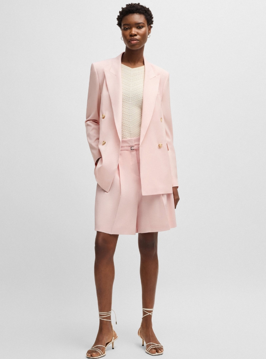 BOSS Regular-Fit Blazer Jaleto7 - Pale Pink