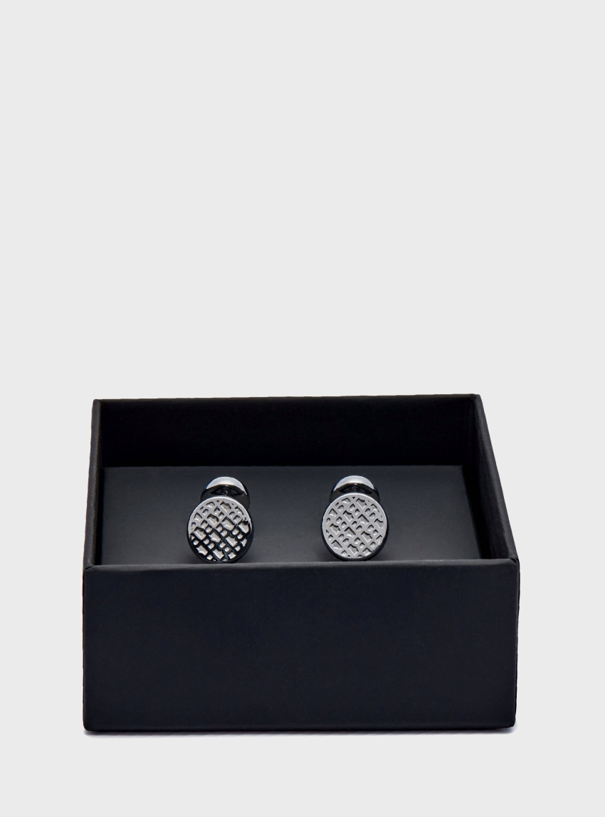 BOSS Cufflinks B-MONOGRAM4RO-CUF - Gunmetal