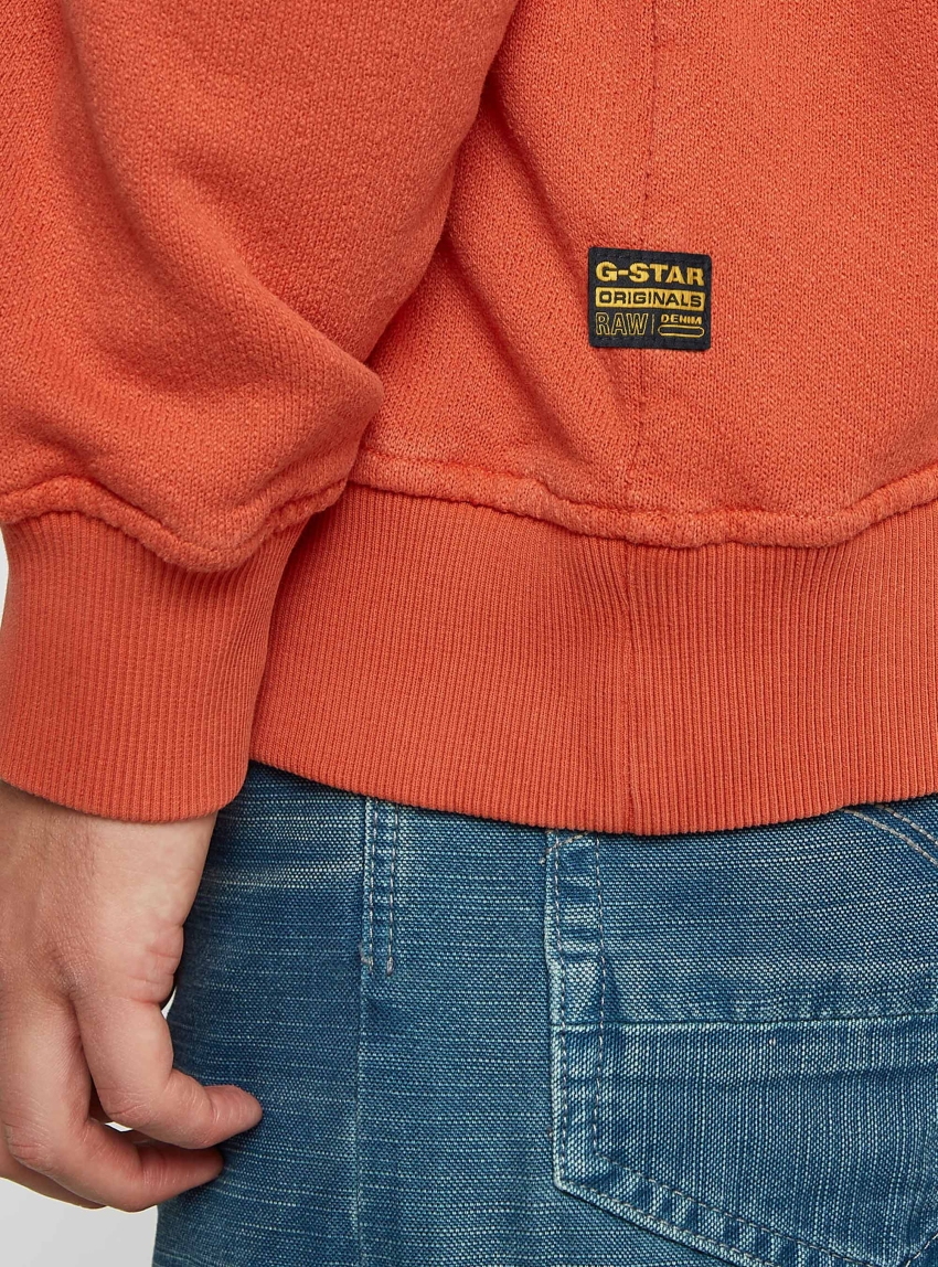 G-Star Washed Relaxed Sweater - Orange Red