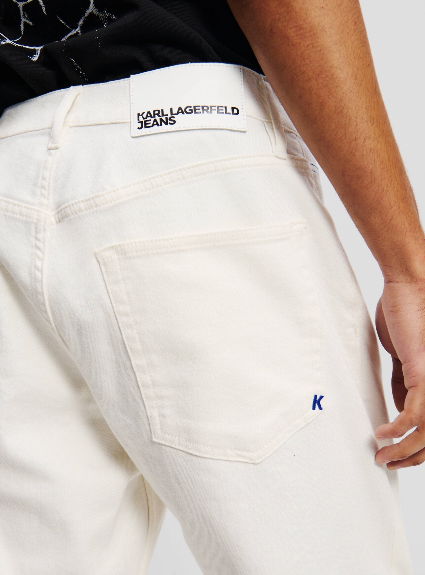 Karl Lagerfeld Jeans Tapered Jeans - White