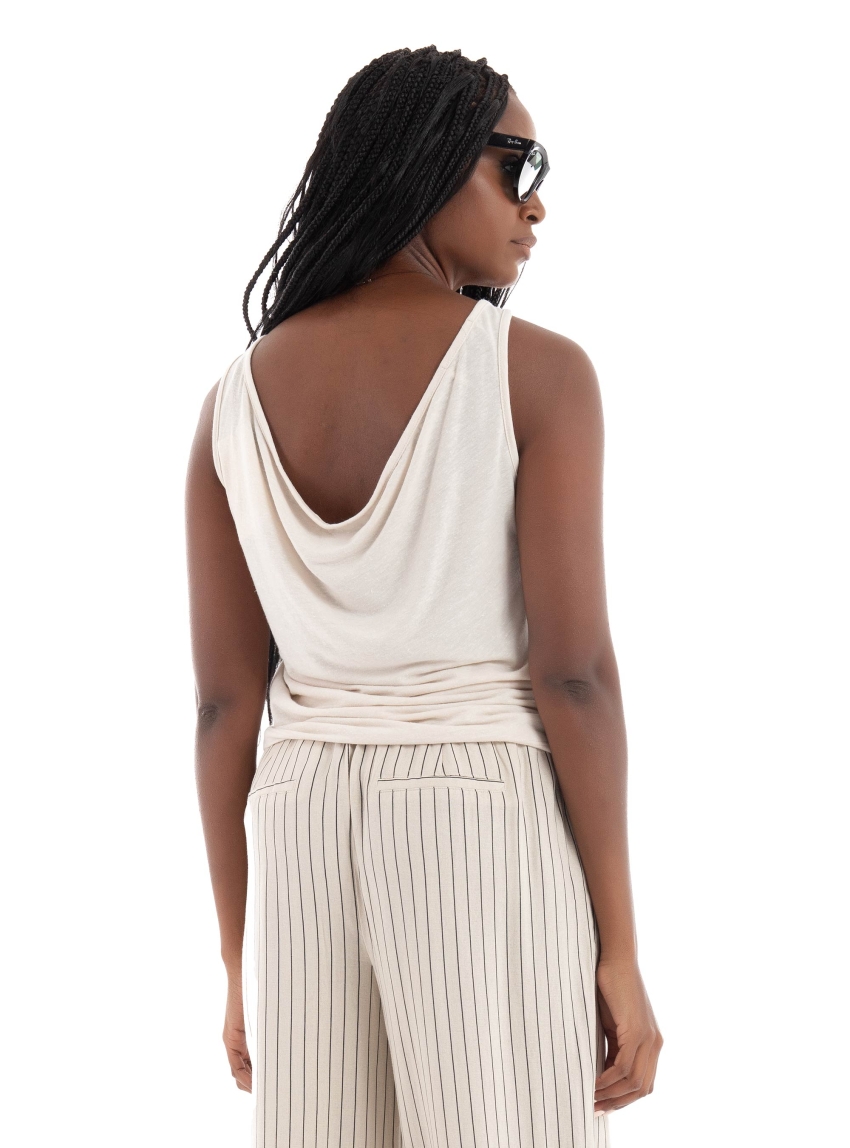 Vero Moda  Aware Paloma O-Neck Top - Ecru