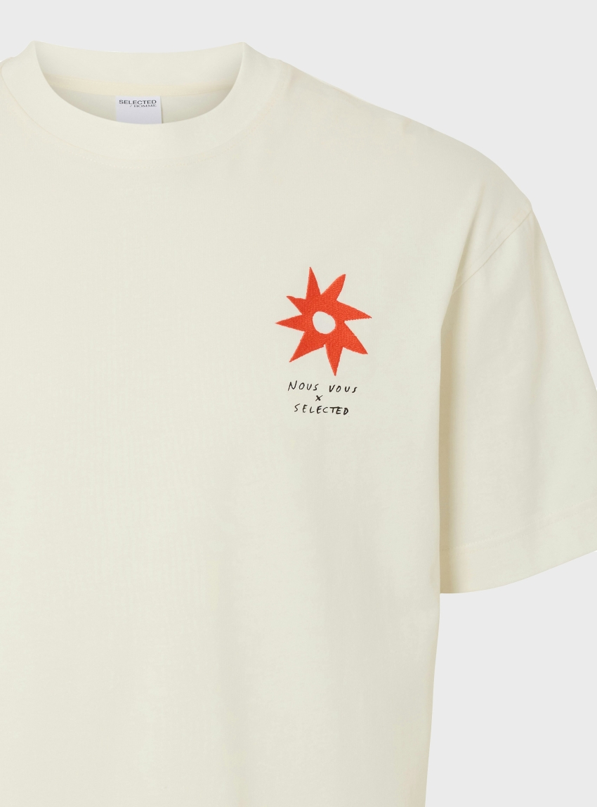 Selected Relaxjay License O-Neck Tee - Ecru