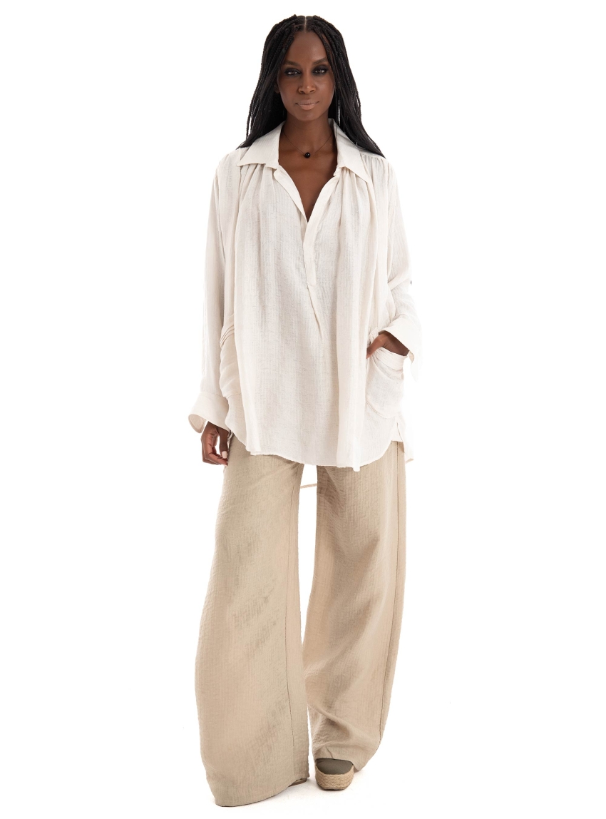 Black & Black  Shirt - Off White