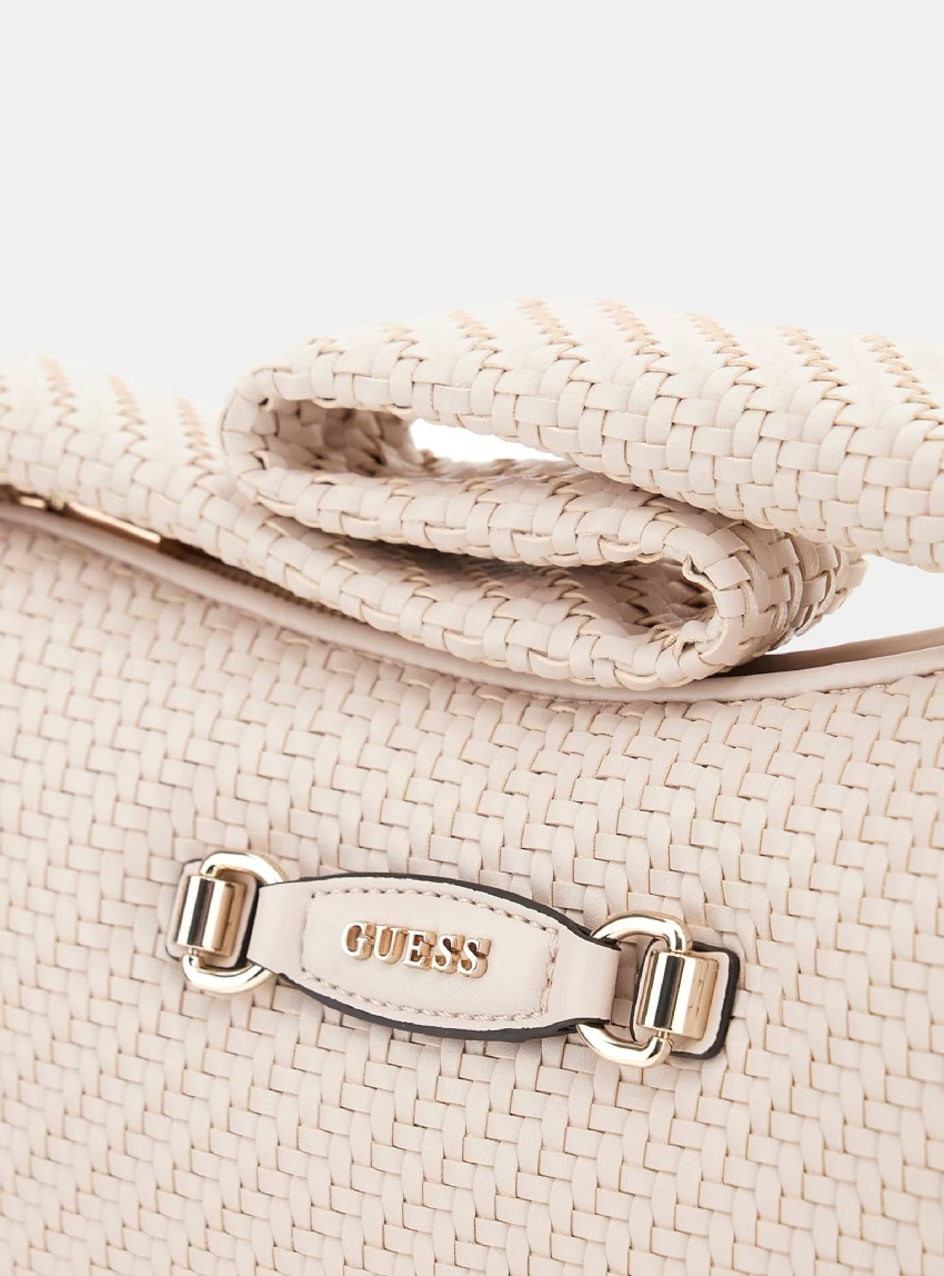 Guess Francy Woven Hobo - Light Beige