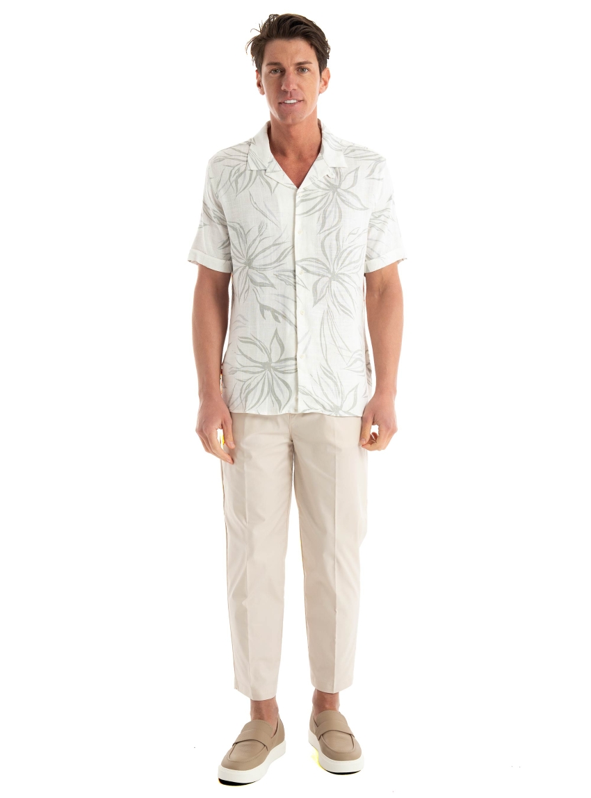 Antony Morato Regular Fit Honolulu Shirt  - Cream