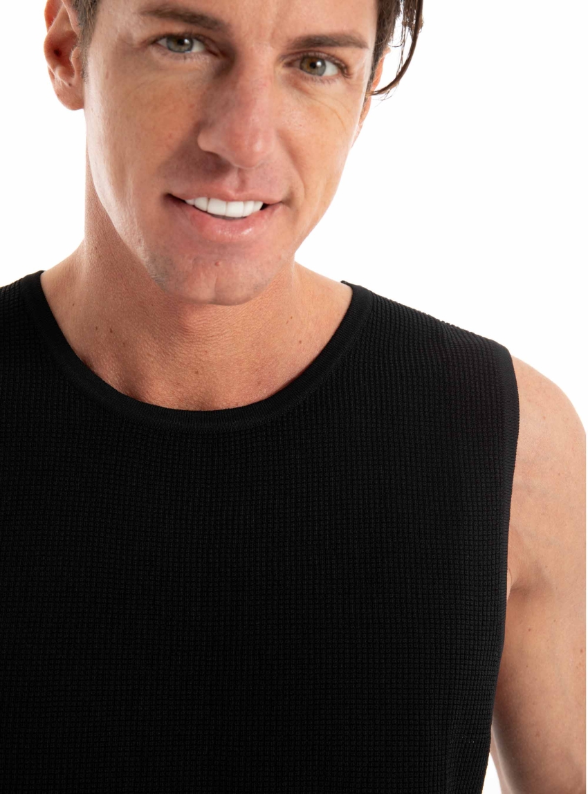 Antony Morato Regularr Fit Knitted Tank Top - Black