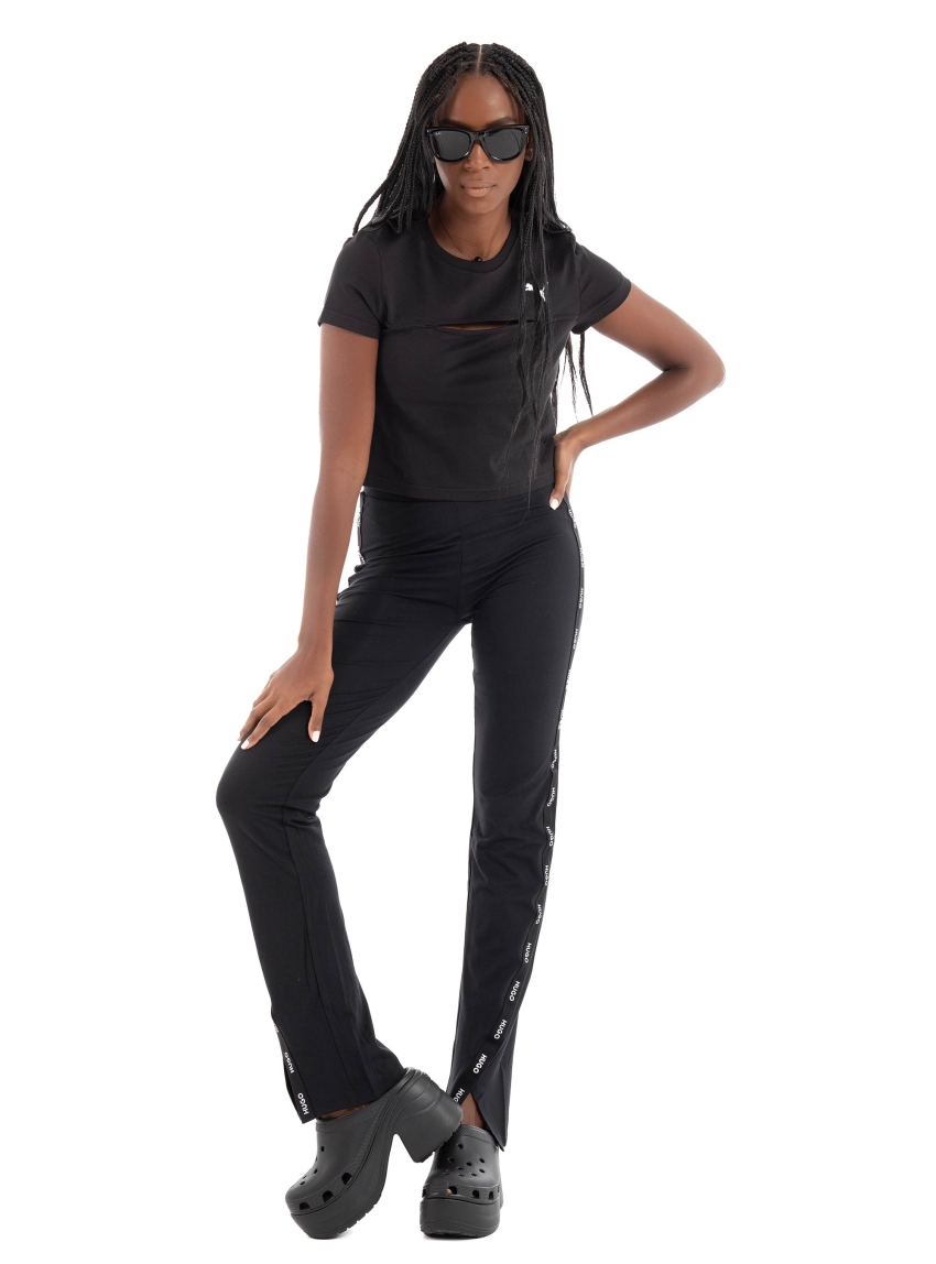 PUMA WARDROBE ESS Cut-Out Baby Tee - Black