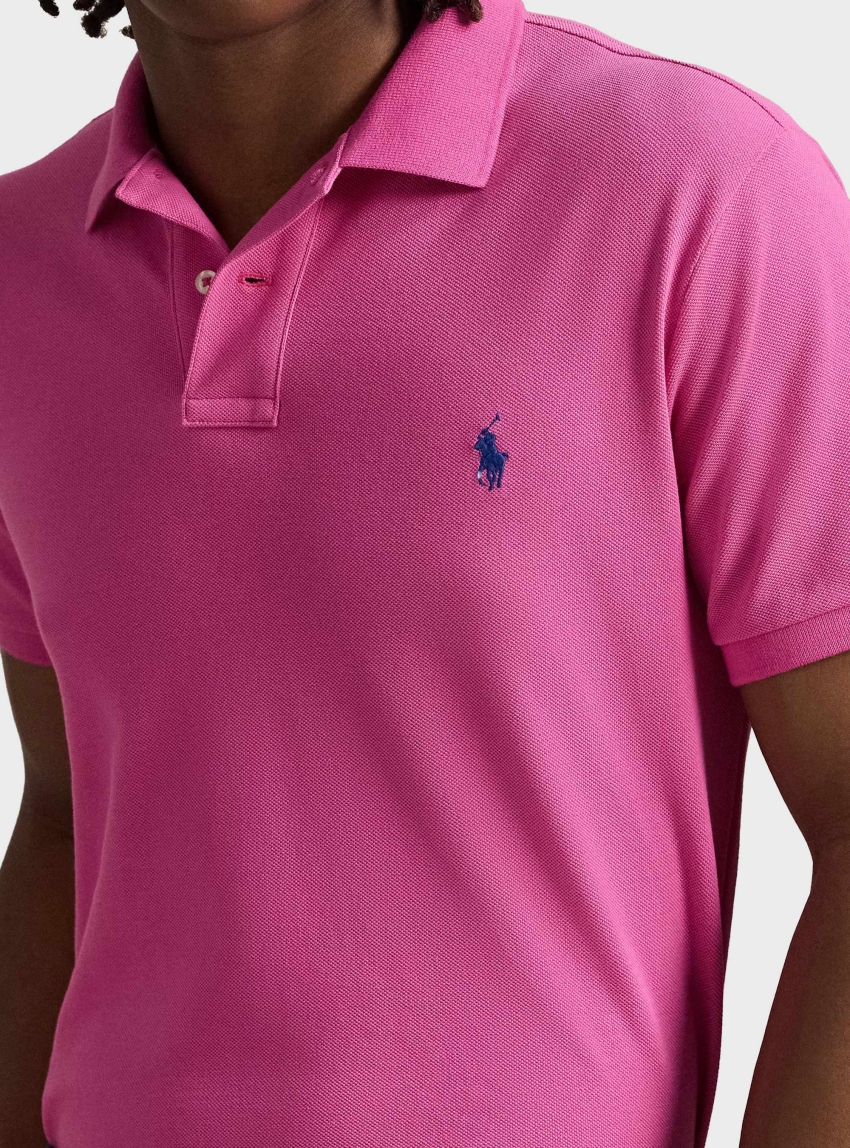 Polo Ralph Lauren Custom Slim Fit Polo Shirt - Hot Pink