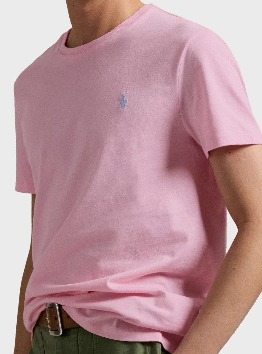 Polo Ralph Lauren Custom Slim Fit Jersey Crewneck T-Shirt - Pink