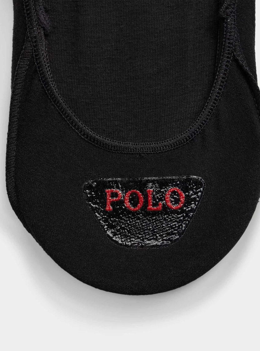 Polo Ralph Lauren No-Show Dress Sock 3-Pack - Black