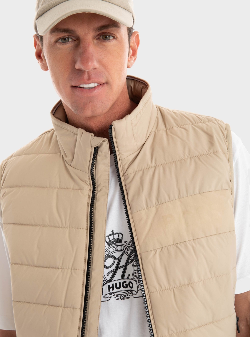 BOSS Water-Repellent Gilet H-Cenito - Light Beige