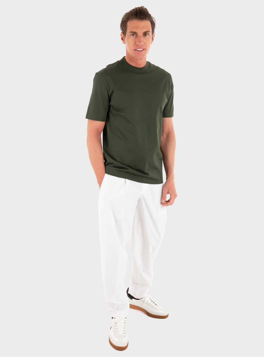 BOSS Tapered Fit Trousers P-Phil-PL-CW-WG-252F - White