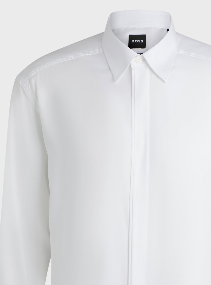 BOSS Regular-Fit Shirt H-COLE-party-252 - White