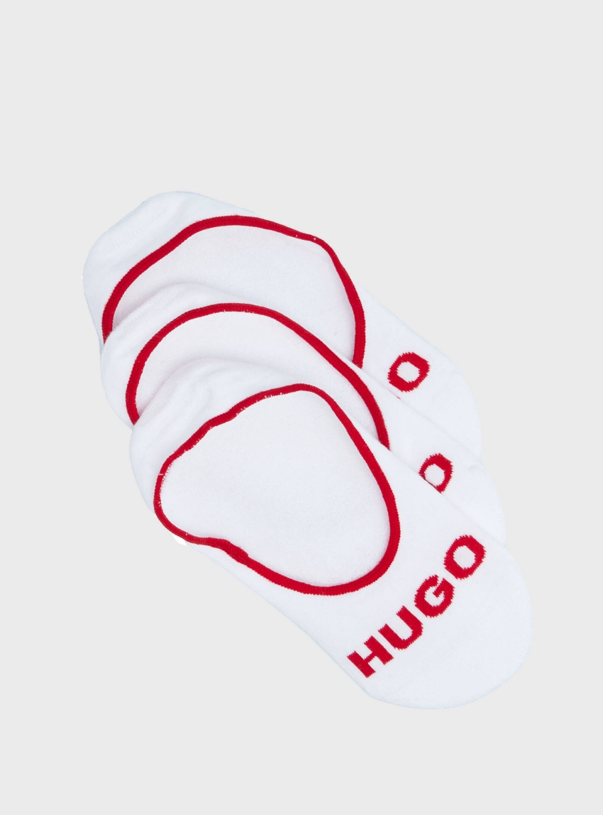 HUGO Three Pack Socks 3P SL PLUSH LOGO CC - White