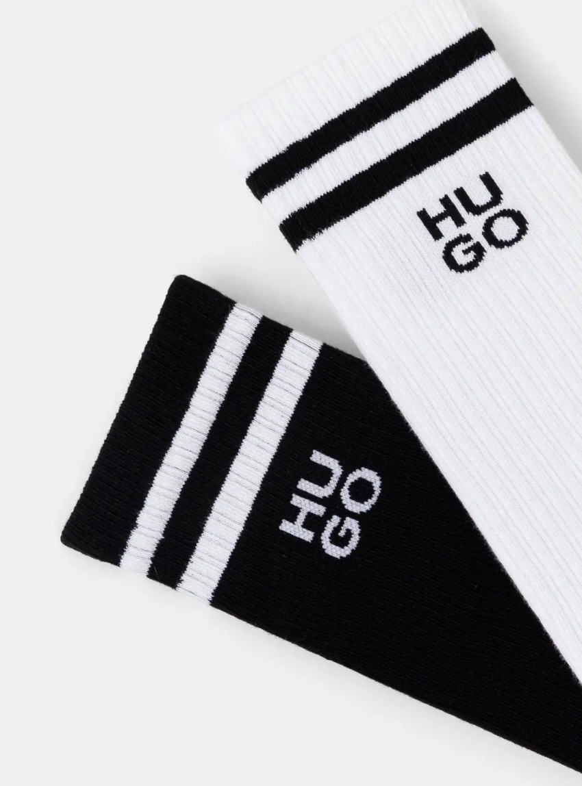 HUGO Two Pack Socks 2P SK RIB DESIGN CC - Multi Colors
