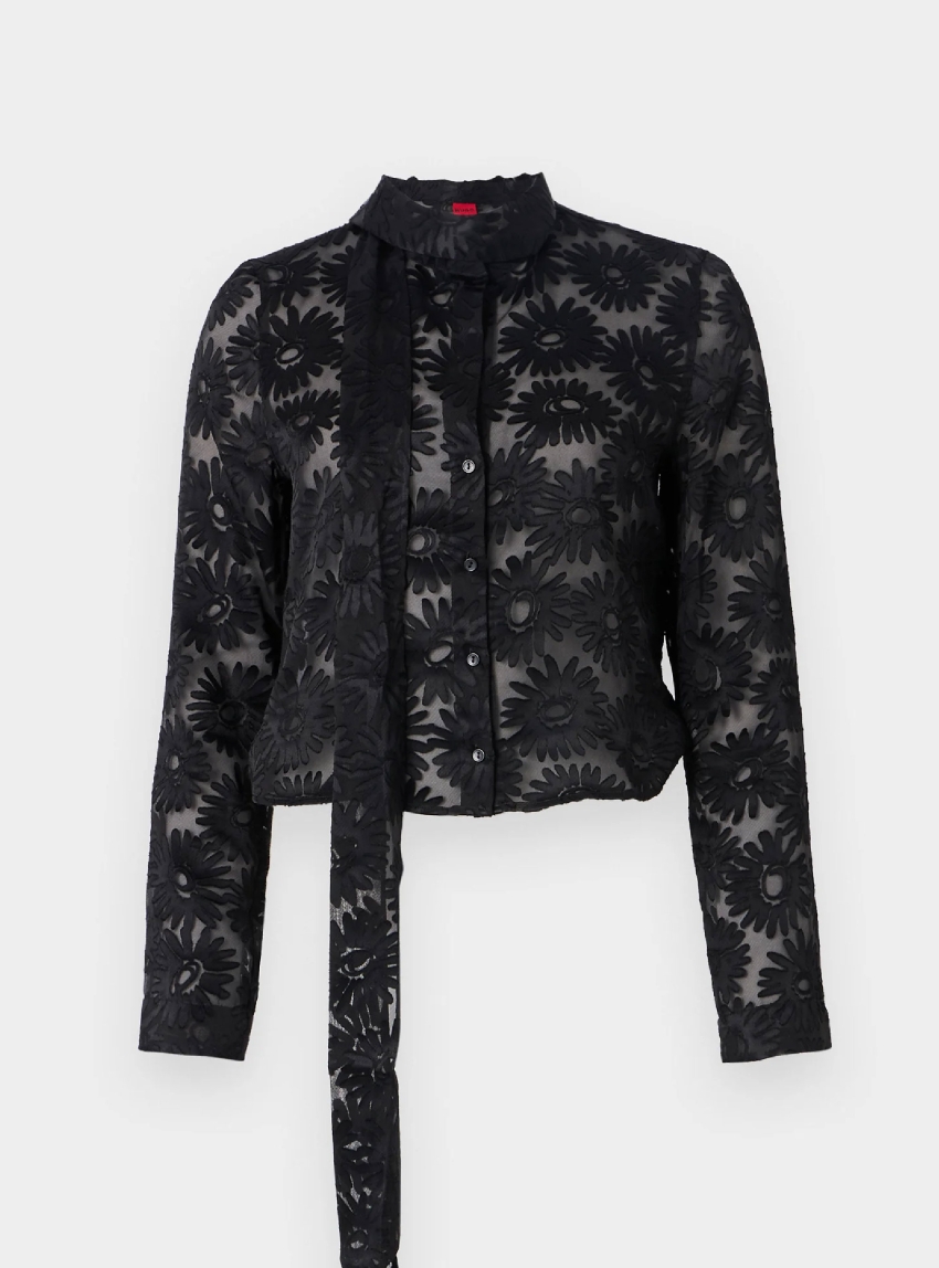 HUGO Slim Fit Shirt Eurydyke - Black