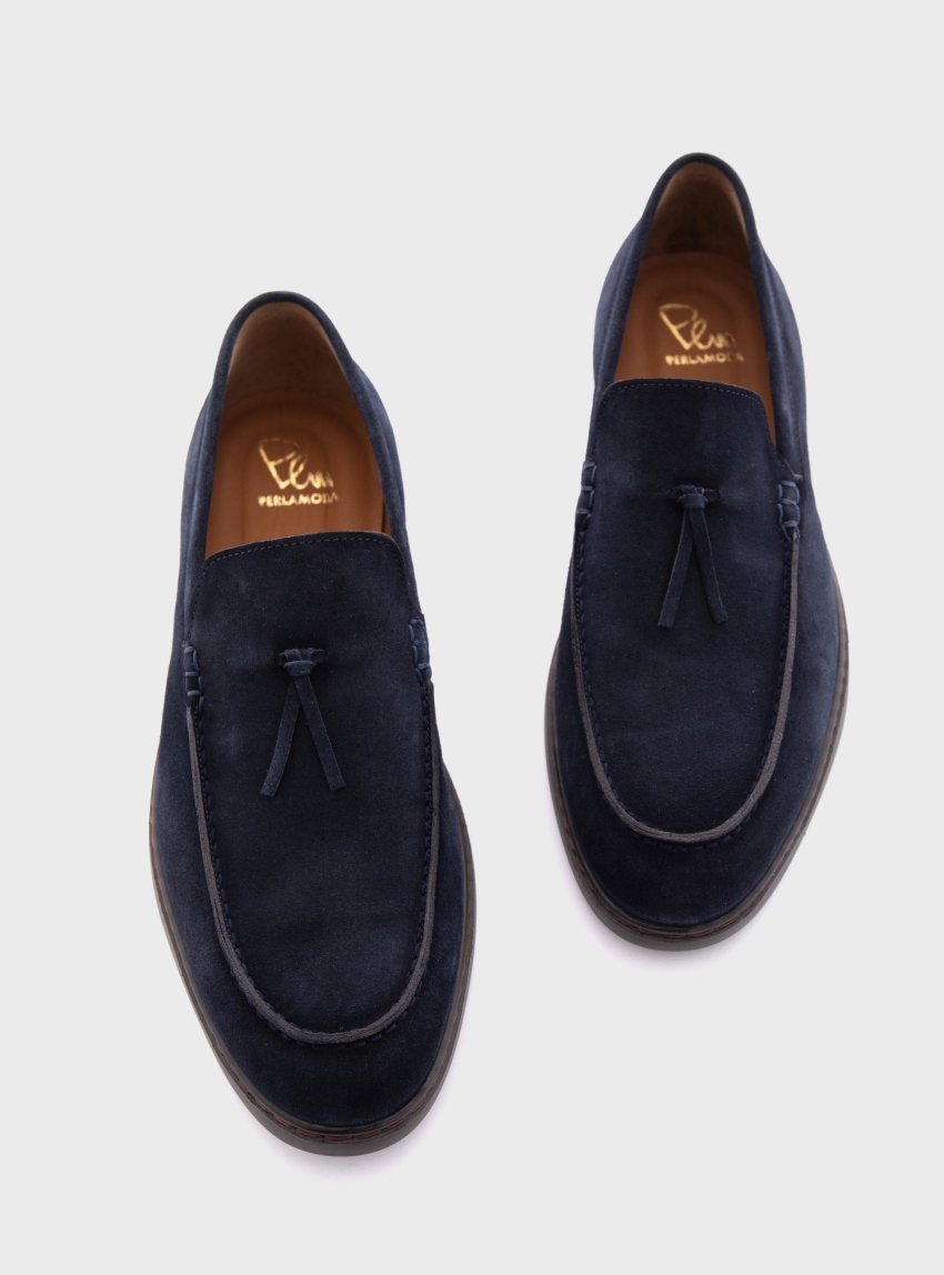 Per La Moda Penny Loafers - Blue