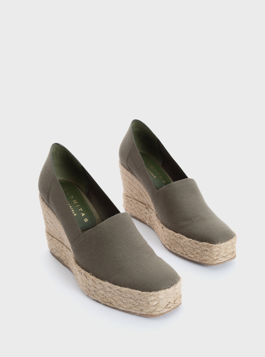 Palomitas by Paloma Barceló Minori Espadrilles - Khaki