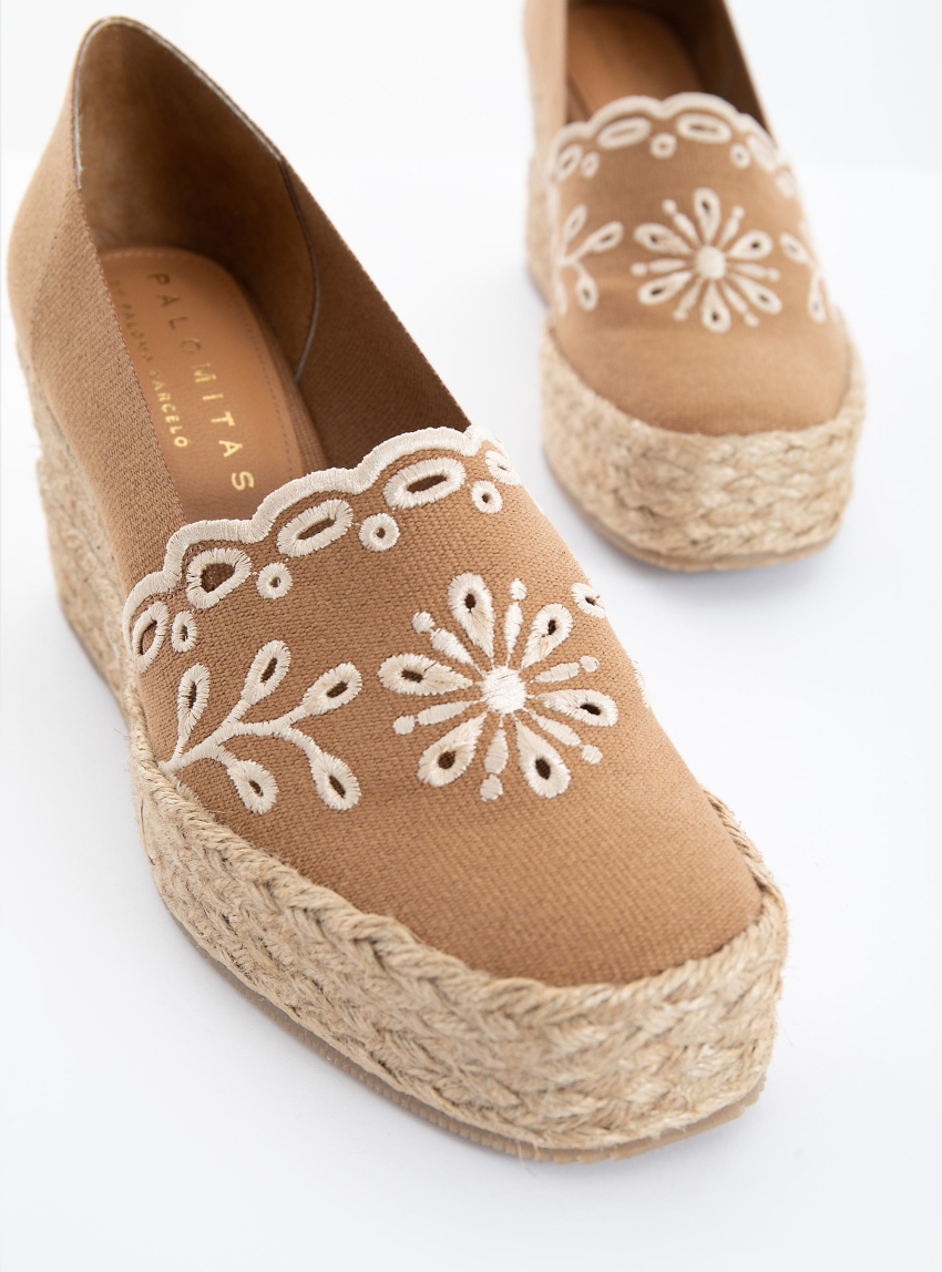 Palomitas by Paloma Barceló Paul Espadrilles - Rust Brown