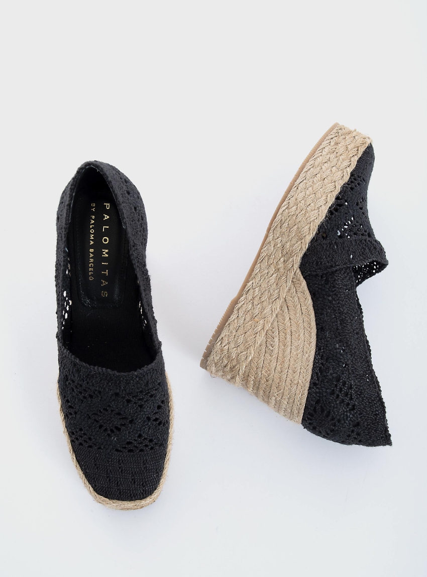 Palomitas by Paloma Barceló Sarah Espadrilles - Black