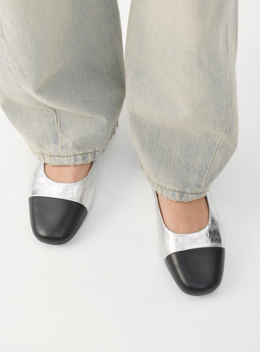 Vagabond Jolin Flats - Silver