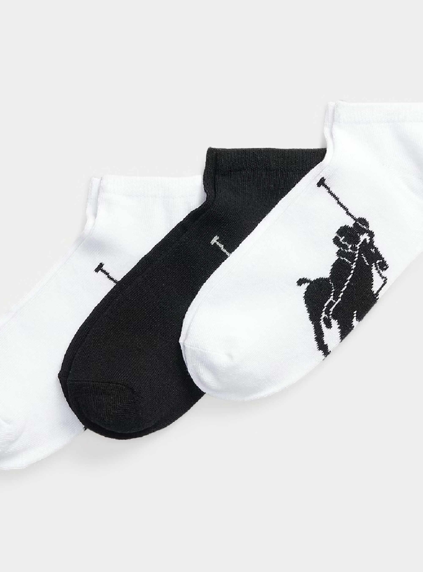 Polo Ralph Lauren Big Pony Sock 3-Pack - White