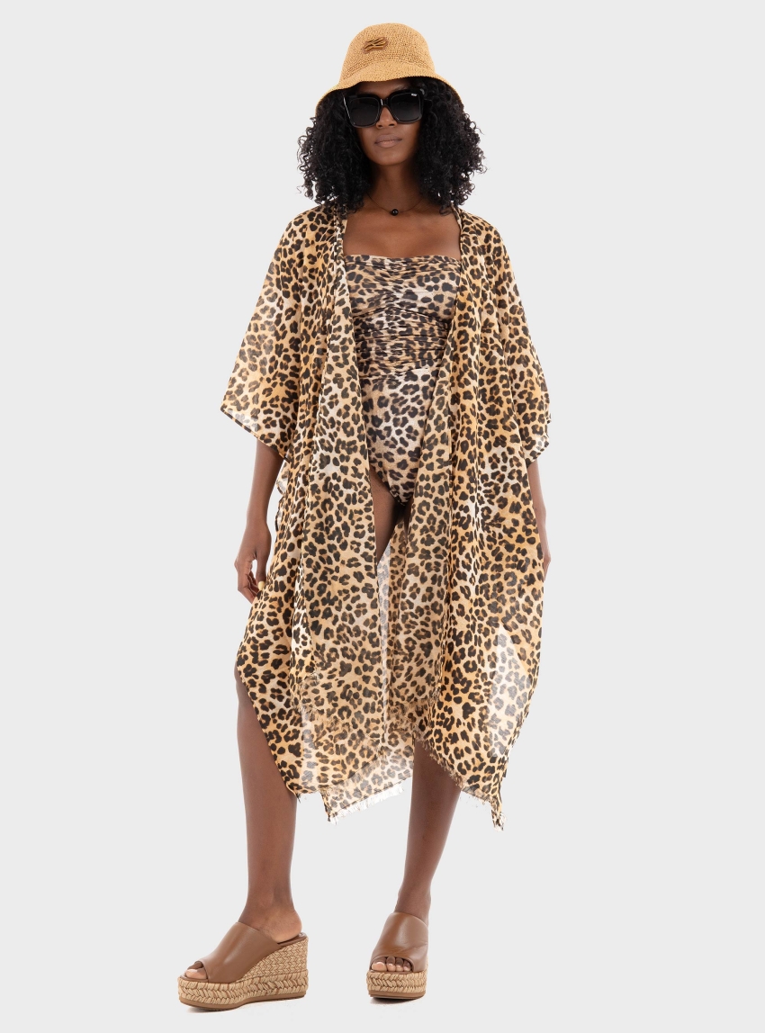 Vero Moda Paris Swimsuit - Leopard Print