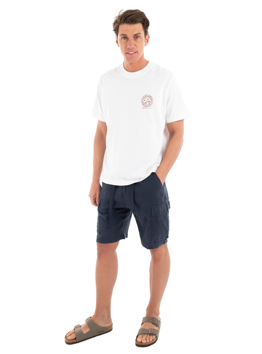 Jack & Jones Paros Relaxed Fit Chest Tee - White