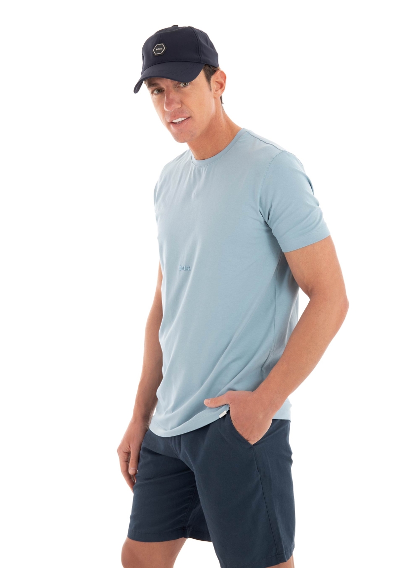 BALR. Logo Slim T-Shirt - Light Blue