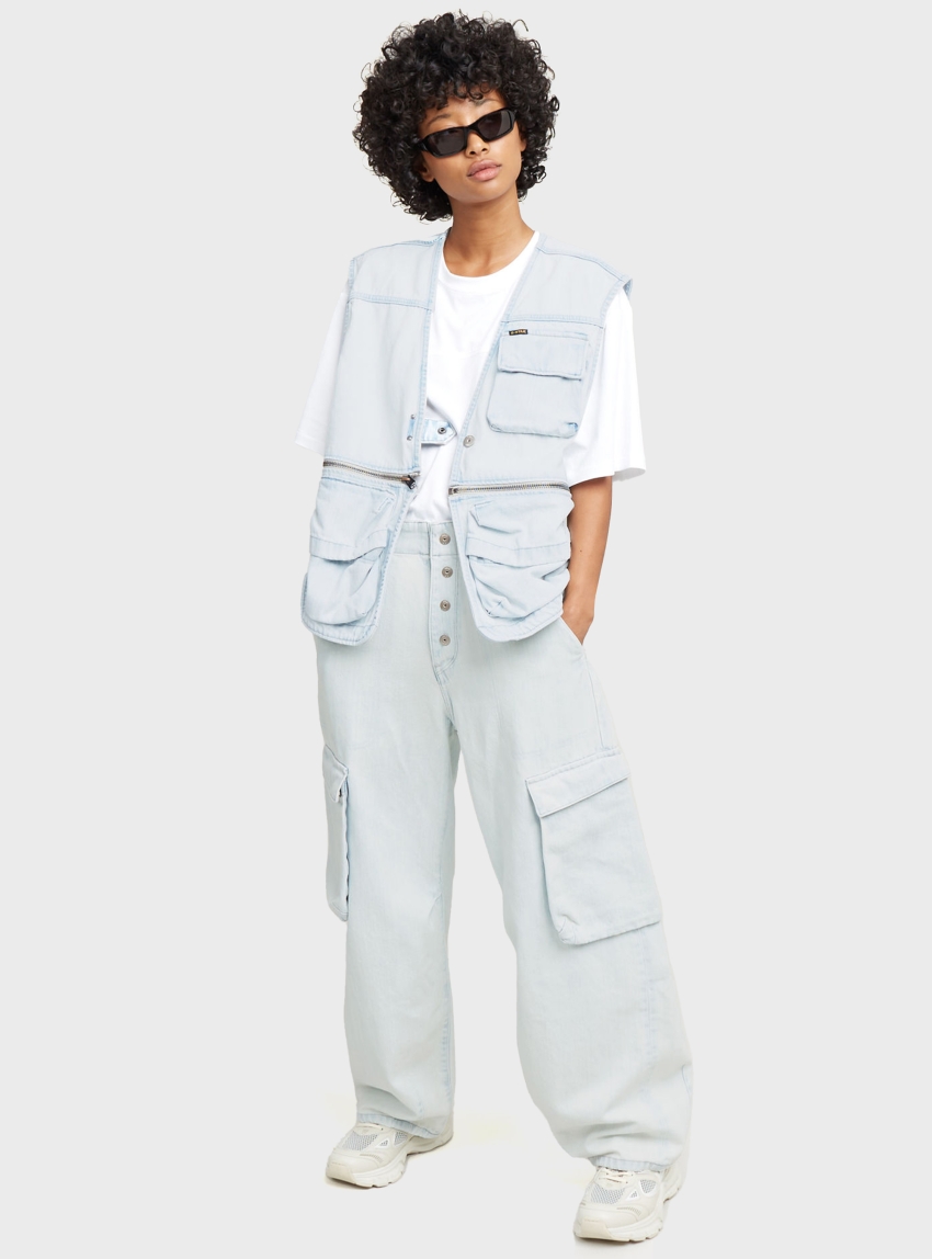 G-Star Balloon Cargo Jeans - Bleached Denim