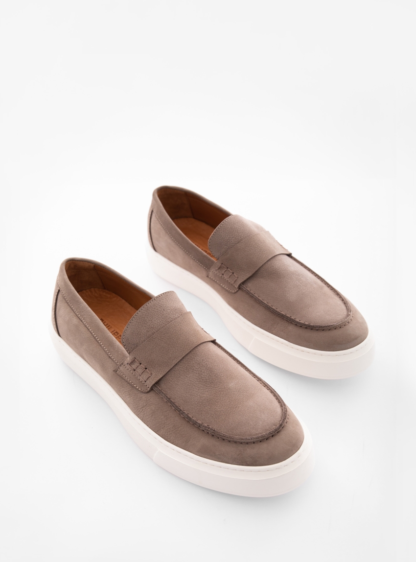 Phillippe Lang Penny Loafers - Taupe