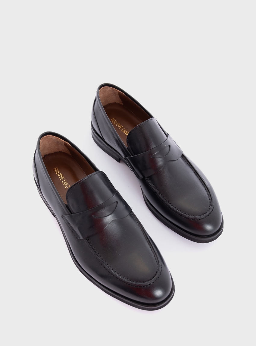 Phillippe Lang Penny Loafers - Black