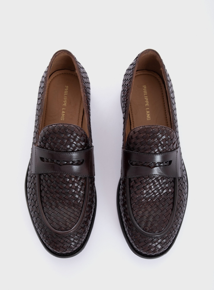 Phillippe Lang Penny Loafers - Brown
