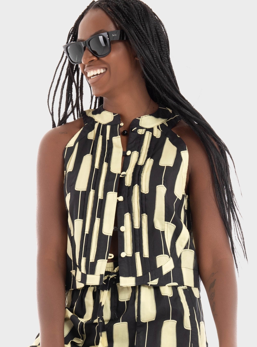 Black & Black  Shirt - Black