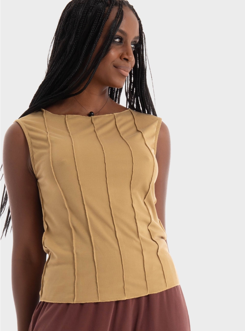 Four Minds Top - Camel