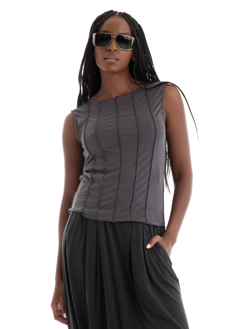 Four Minds Top - Dark Grey