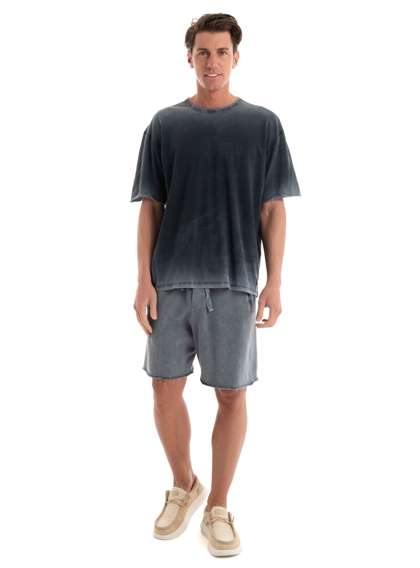 Dirty Laundry Raw Edges Sweatbermuda - Grey