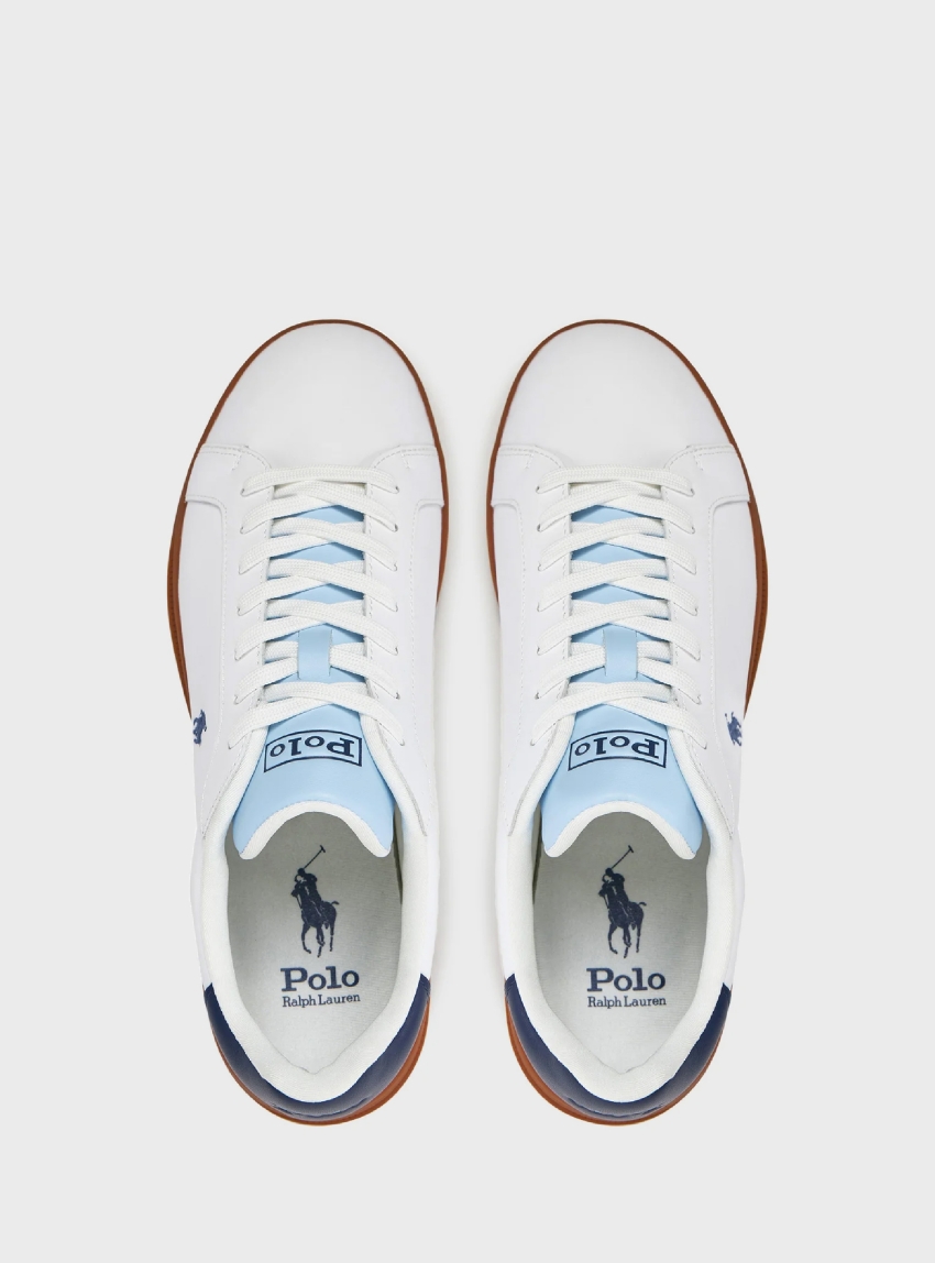 Polo Ralph Lauren Heritage Court Ii Leather Trainer - White