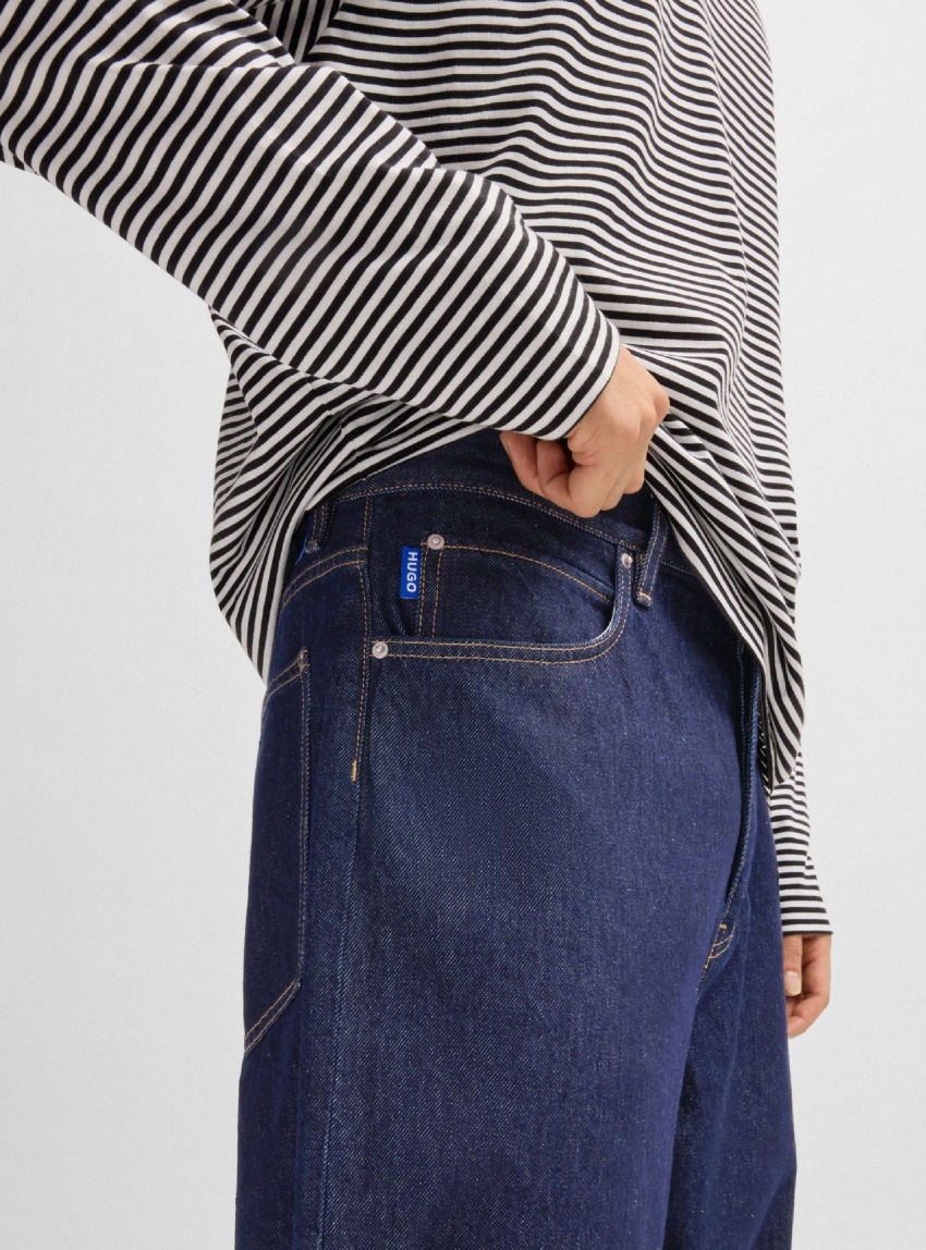 HUGO Loose Baggy Fit Jeans Mason - Dark Aged Denim