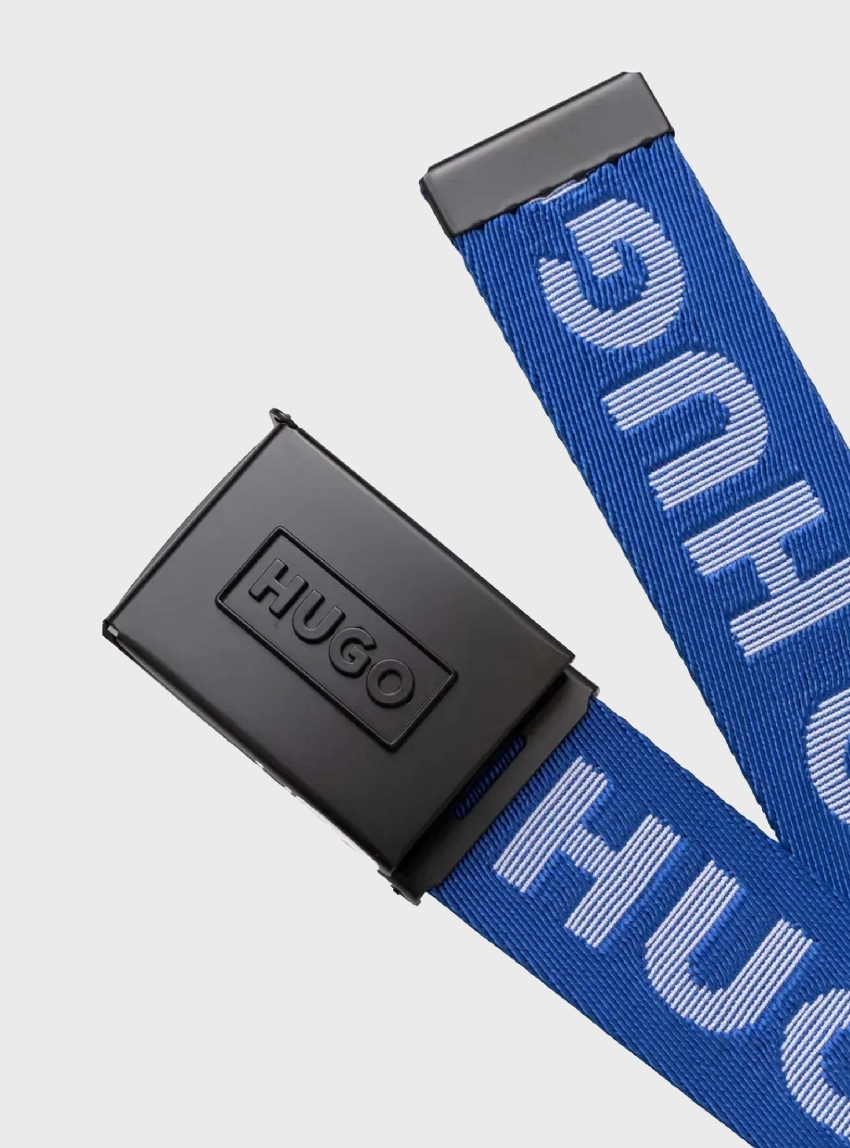 HUGO Belt Barratt-PL-TpA_Os35 - Cobalt Blue