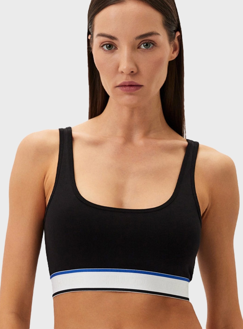 HUGO Bralette BLUE - Black