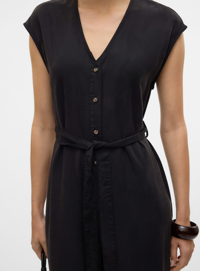 Vero Moda Fleur Culotte Tencel Jumpsuit - Black