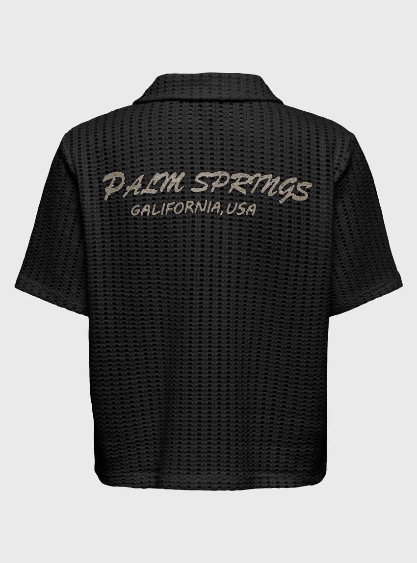 Only Freya Polo Cardigan - Black